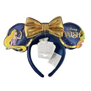Disney Cruise Line DCL Wish Porthole Ship Ears Headband Rapunzel Pascal Gold Bow